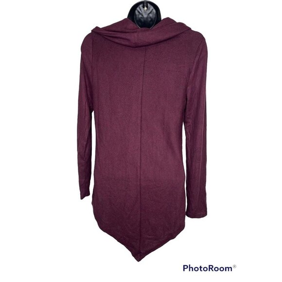 By &By Womens Sweater Cowl Neck Long Sleeves Size Small Color Burgundy (C12) - Picture 2 of 4